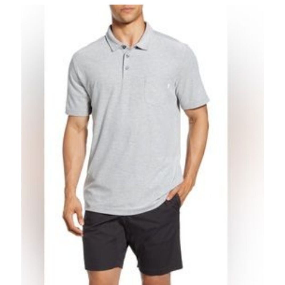 VUORI Ace Heather Gray Golf Polo Shirt  - ESTIMATING Size XS/S